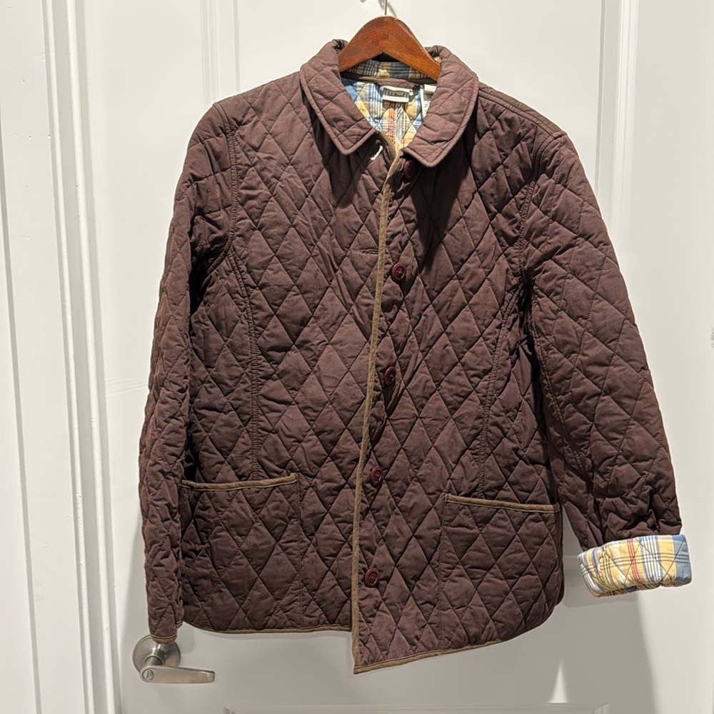 L.L.Bean Quilted Flannel Jacket - Adorable!